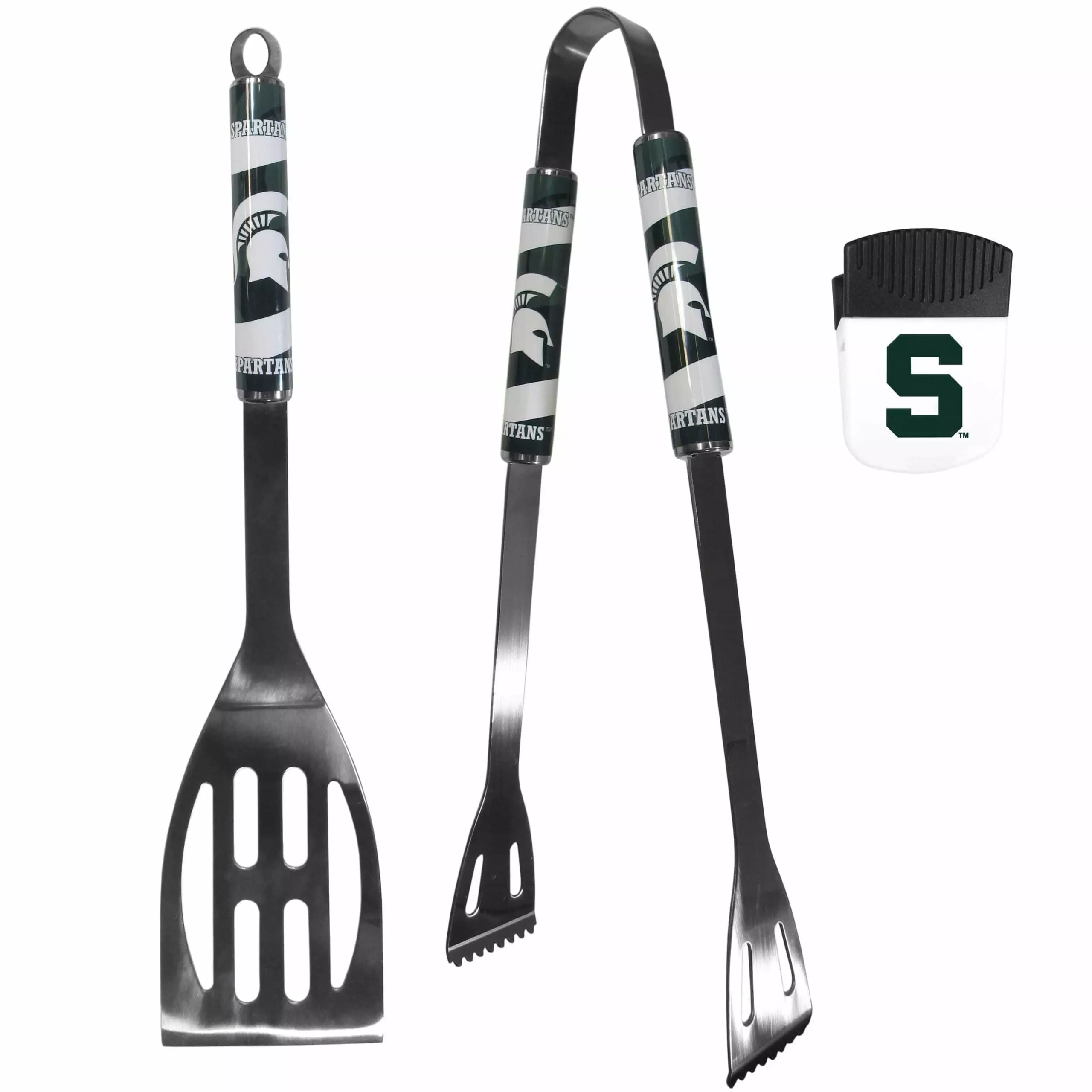 Michigan St. Spartans 2 pc BBQ Set and Chip Clip