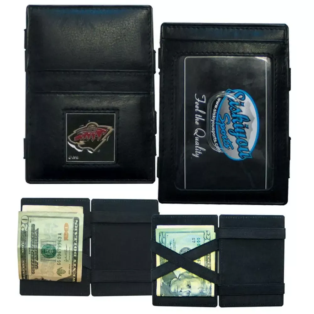 Minnesota Wild Leather Jacob's Ladder Wallet