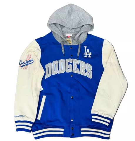 Mitchell & Ness Los Angeles Dodgers Courtside Fleece Full Snap-Jacket