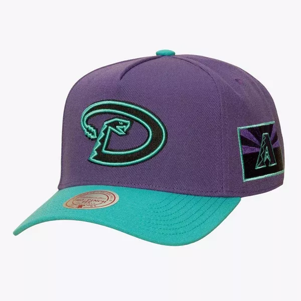 MLB Arizona Diamondbacks Mitchell & Ness Two-Tone City Connect Pro Snapback Hat - Purple