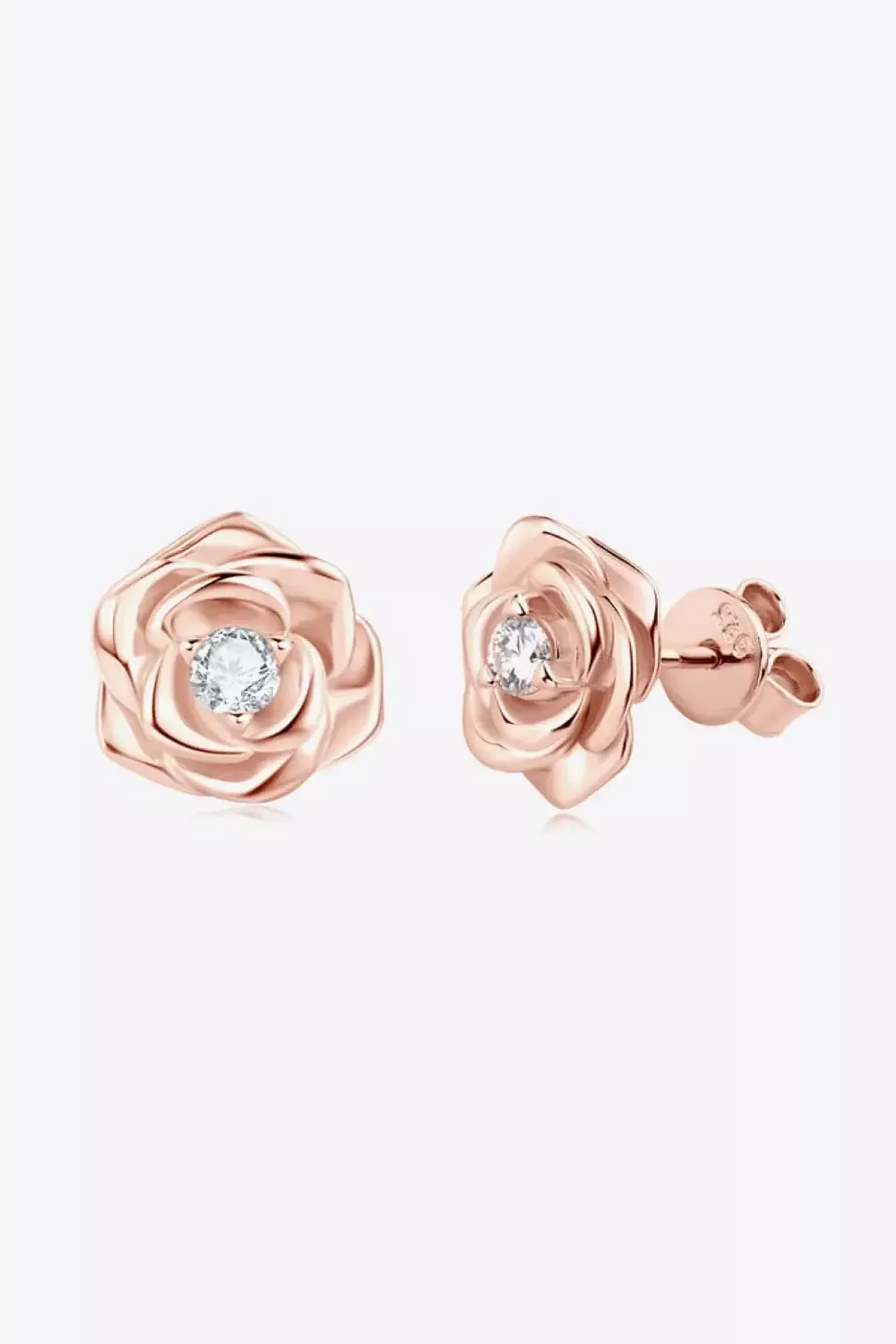 Moissanite Flower 925 Sterling Silver Earrings