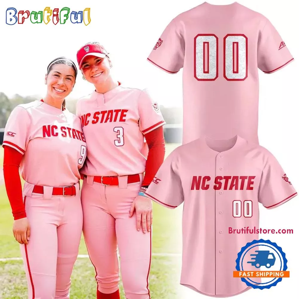 NC State Wolfpack Softball Dogwood Flower Uniform Limited Edition Jersey Shirt