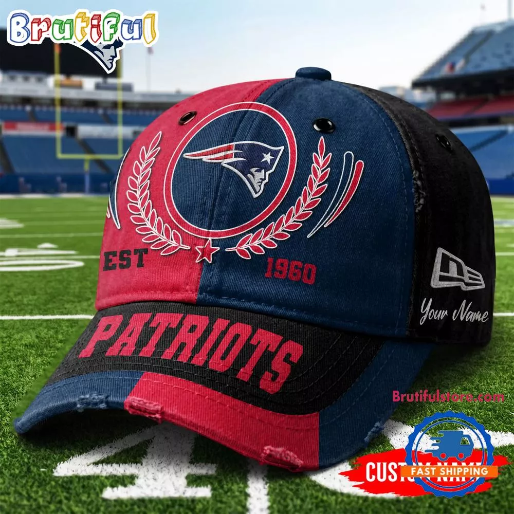 New England Patriots NFL Split Color New Era Classic Cap