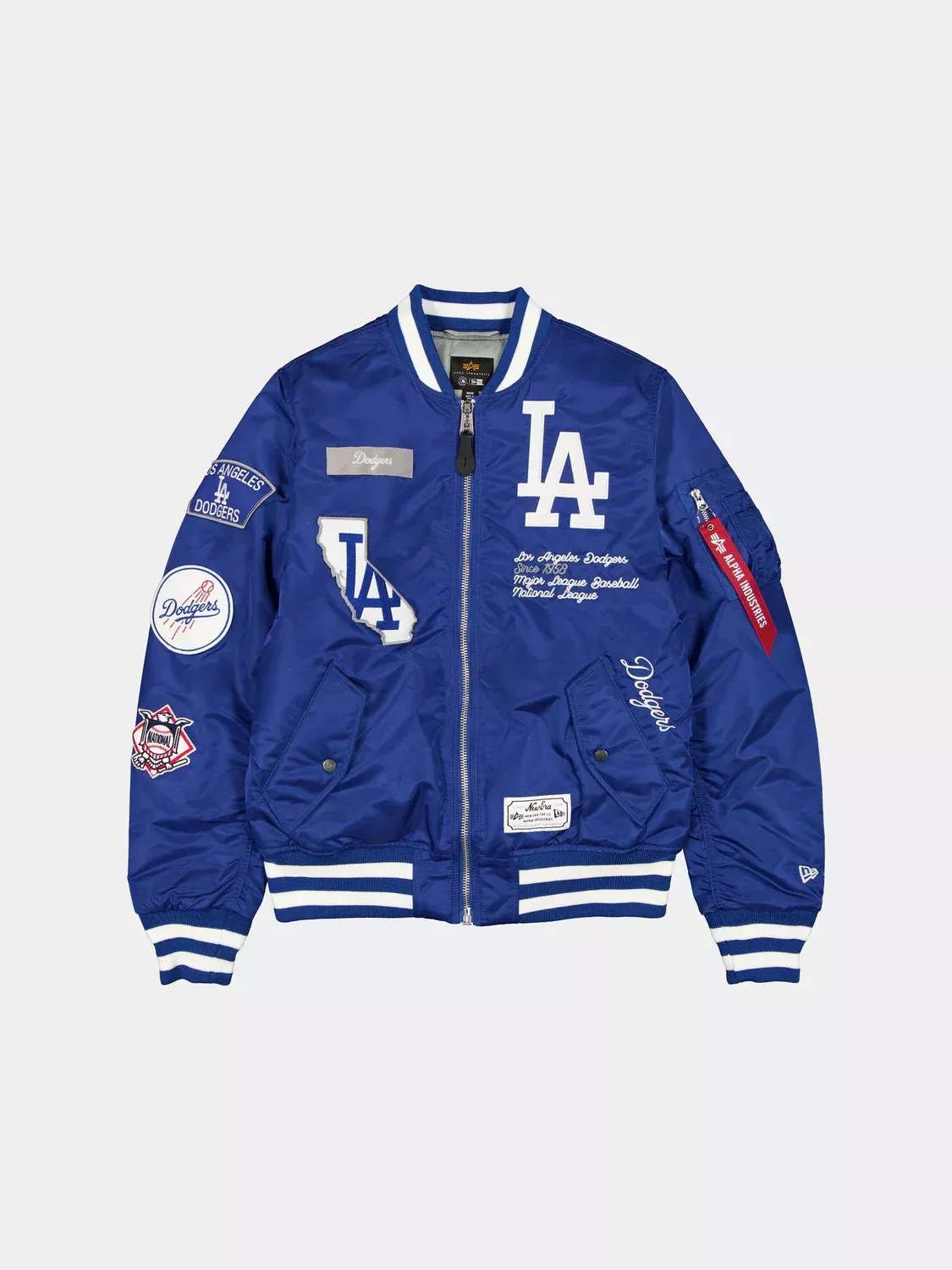 New Era Alpha Industries Los Angeles Dodgers Bomber Jacket - Royal