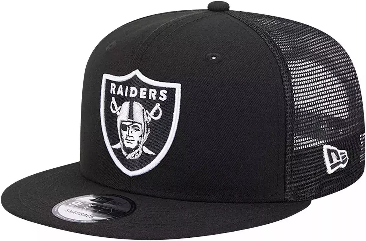 New Era Las Vegas Raiders 9FIFTY Trucker Snapback- Black/White