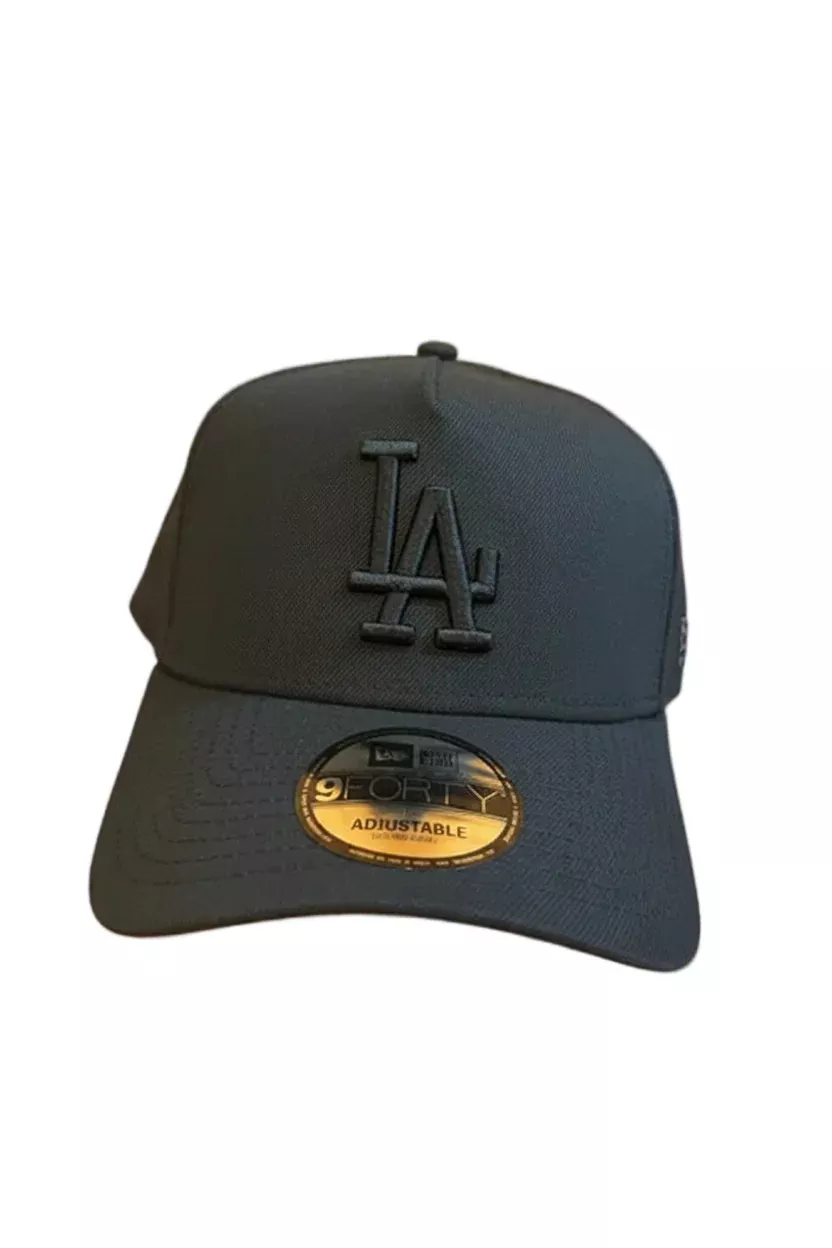 New Era Los Angeles Dodgers Black/Black A frame 1988 Side patch