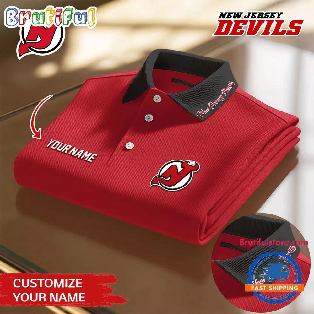 New Jersey Devils 2026 NHL New Design Polo Shirt