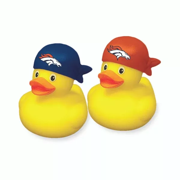 NFL Denver Broncos Aminco Rubber Duck 2-Pack
