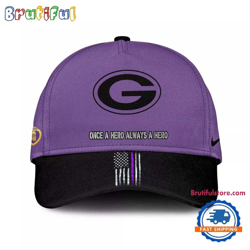 NFL Grers Purple Heart Day Limited Edition Baseball Cap