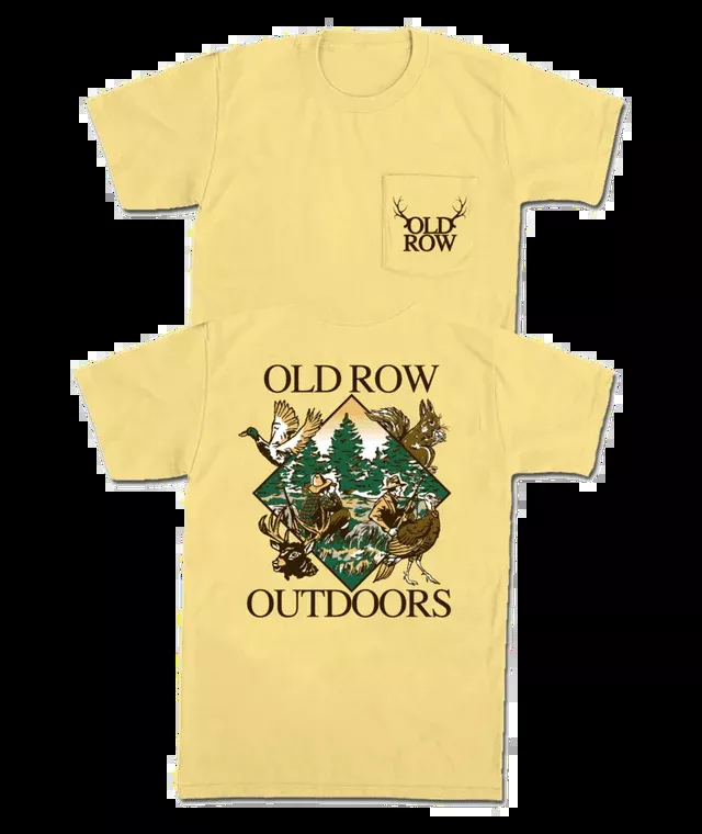 Old Row Men's The Great Outdoors Pocket Tee - Butter