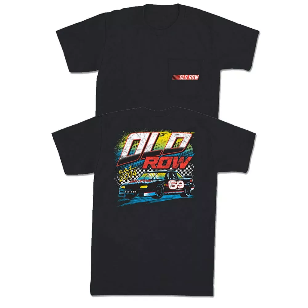 Old Row Men's Racing Pocket Tee - Black