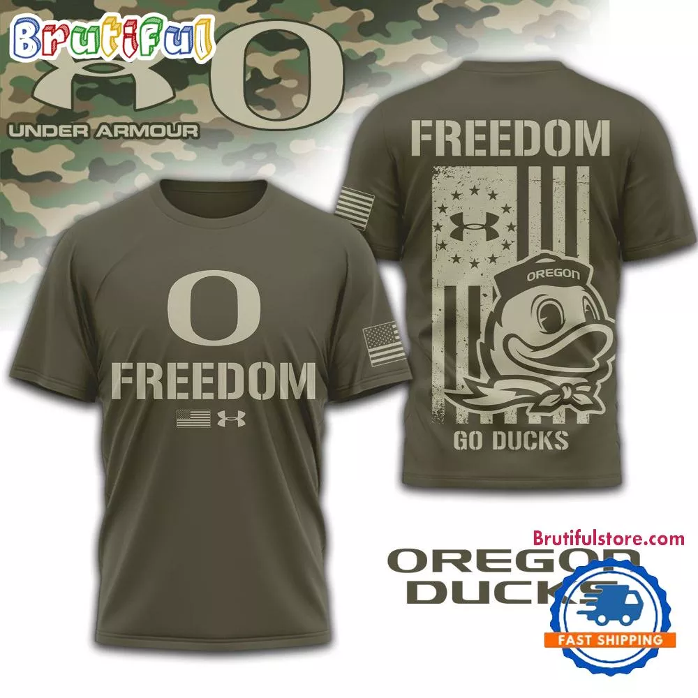 Oregon Ducks NCAA Freedom Under Armour Limited Edition 3D Shirt