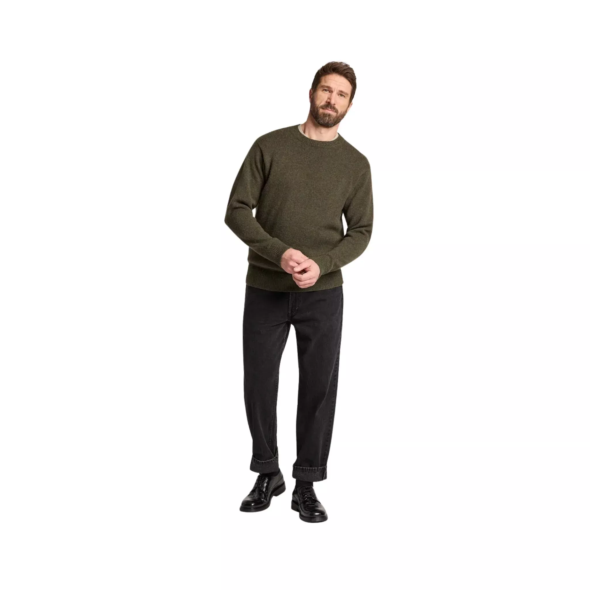 Pendleton Men’s Shetland Crewneck Sweater – Camo Heather