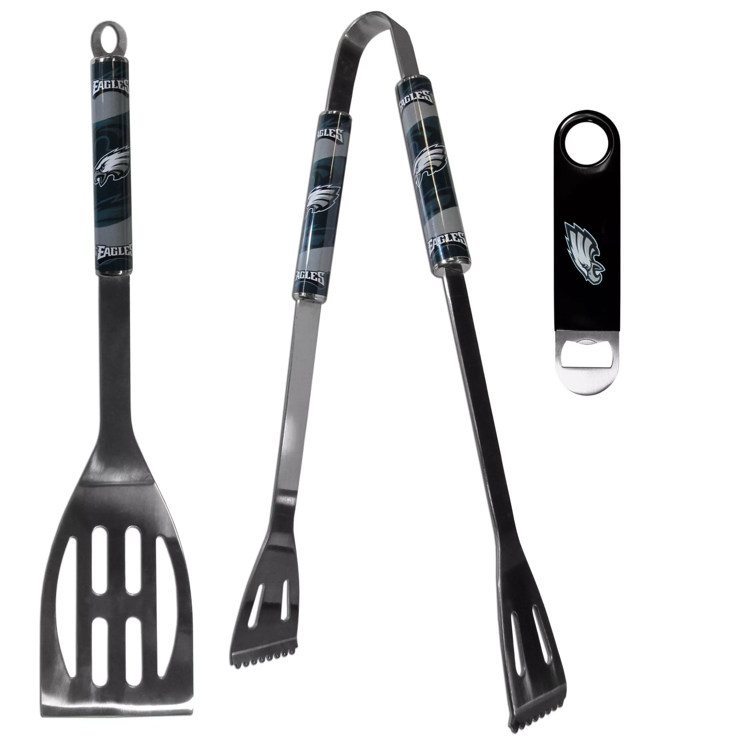 Philadelphia Eagles 2 pc BBQ Set and Bottle Opener