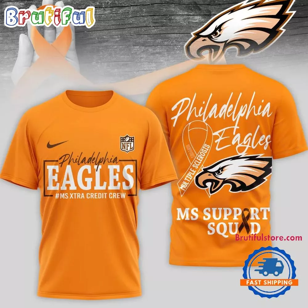 Philadelphia Eagles NFL Multiple Scleross Support 3D T Shirt