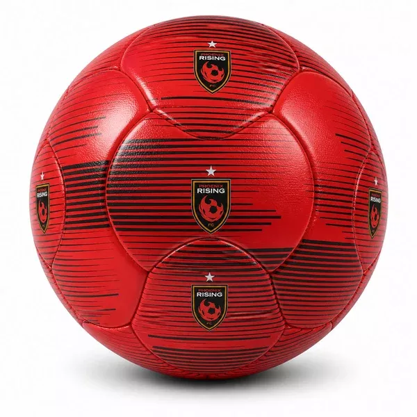 Phoenix Rising 2026 Streak Small Soccer Ball - Red