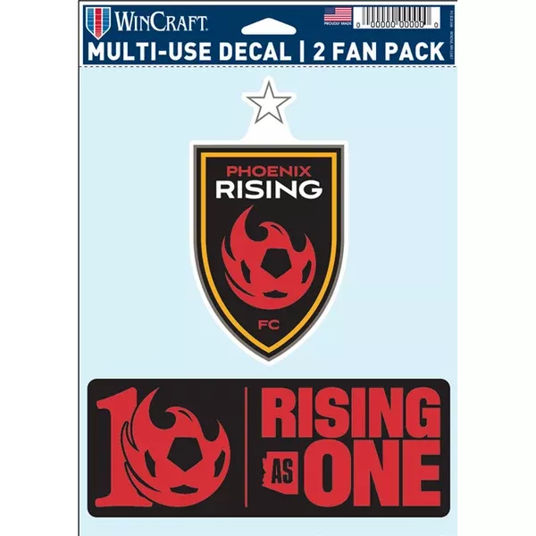 Phoenix Rising WinCraft Star 2pk Decal Set