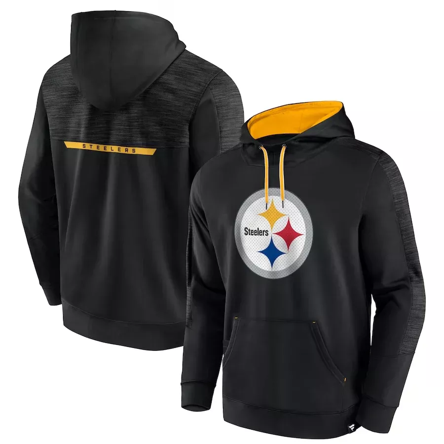 PITTSBURGH STEELERS MEN’S DEFENDER EVO PULLOVER HOODED SWEATSHIRT