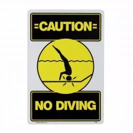 PoolMaster No Diving Sign