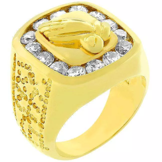 Praying Hands Fashion Ring