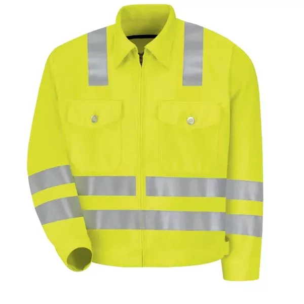 Red Kap Hi-Visibility Jacket – Class 3 Level 2 – Fluorescent Yellow/Green