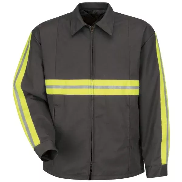 Red Kap Men’s Enhanced Visibility Perma-Lined Panel Jacket