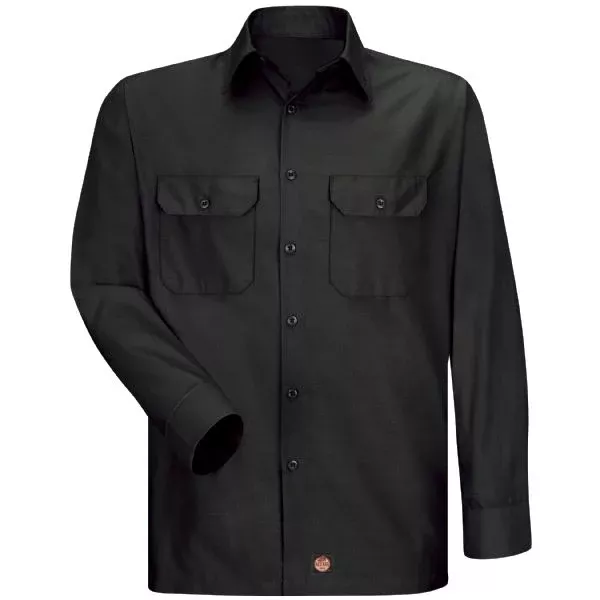 Red Kap Men's Long Sleeve Solid Rip Stop Shirt