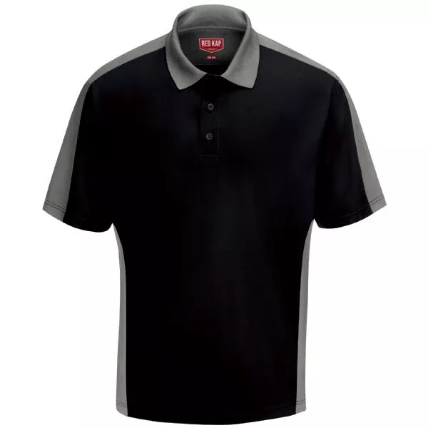 Red Kap Men's Short Sleeve Performance Knit Two-Tone Polo