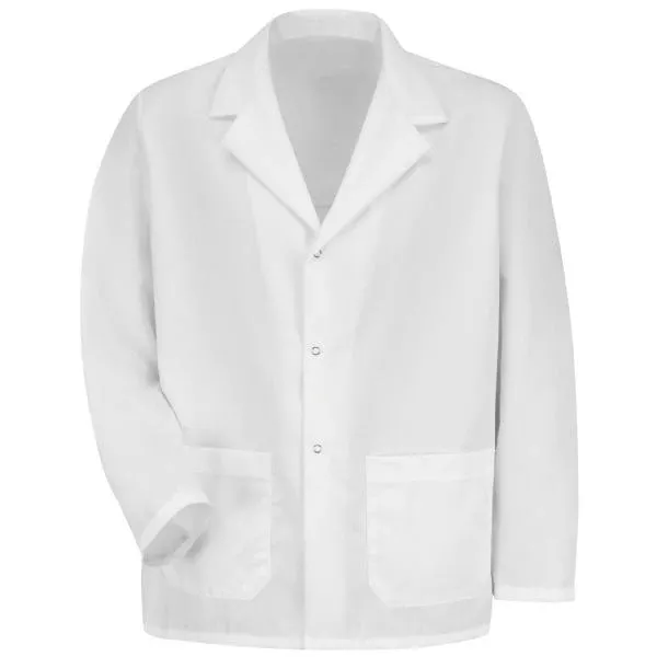 Red Kap Men’s Specialized Lapel Counter Coat – White