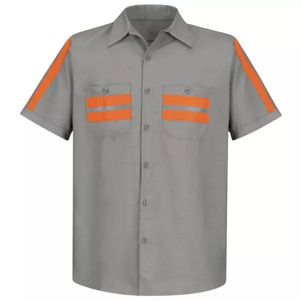 Red Kap Short Sleeve Enhanced Visibility Shirt