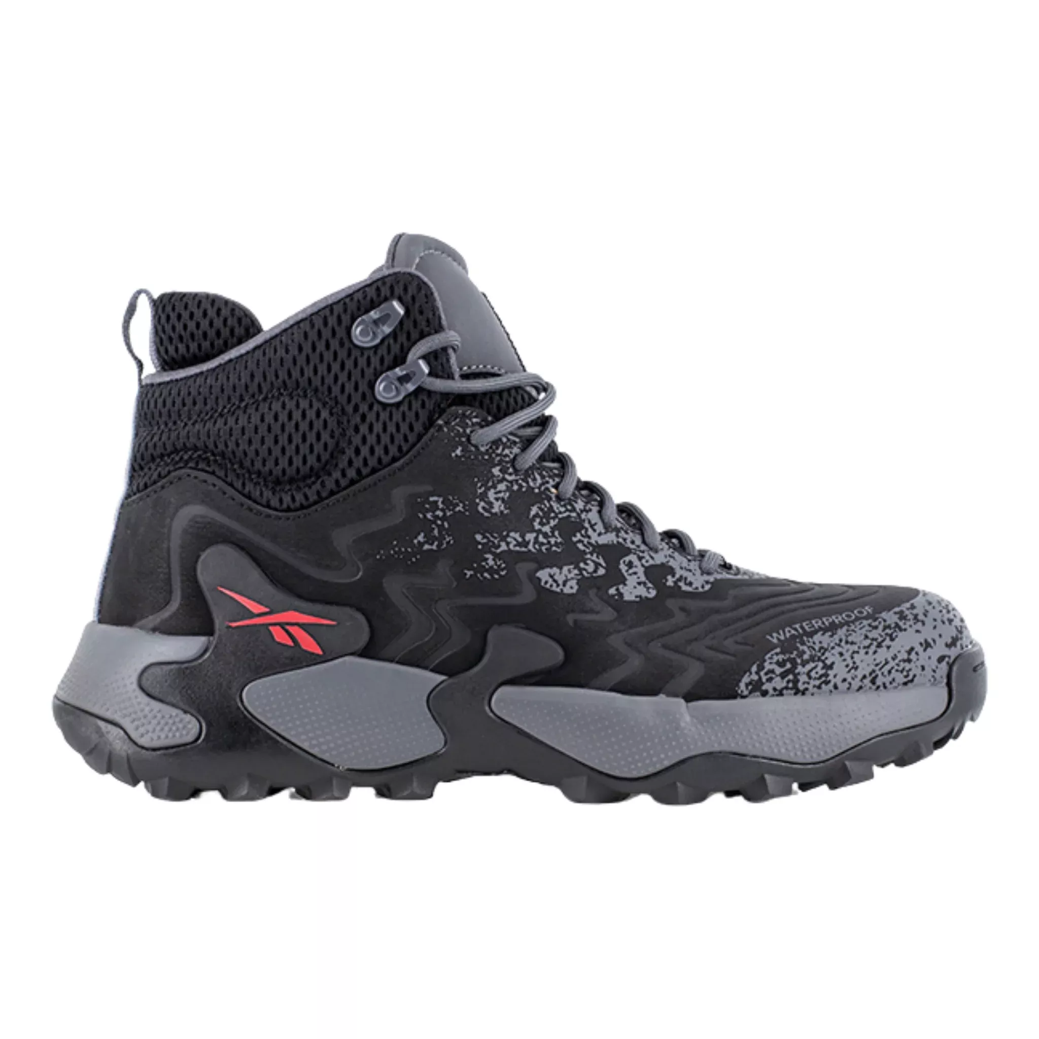 Reebok Work Men's Kitari DMX Work Hiker Boots - Black/Dark Gray