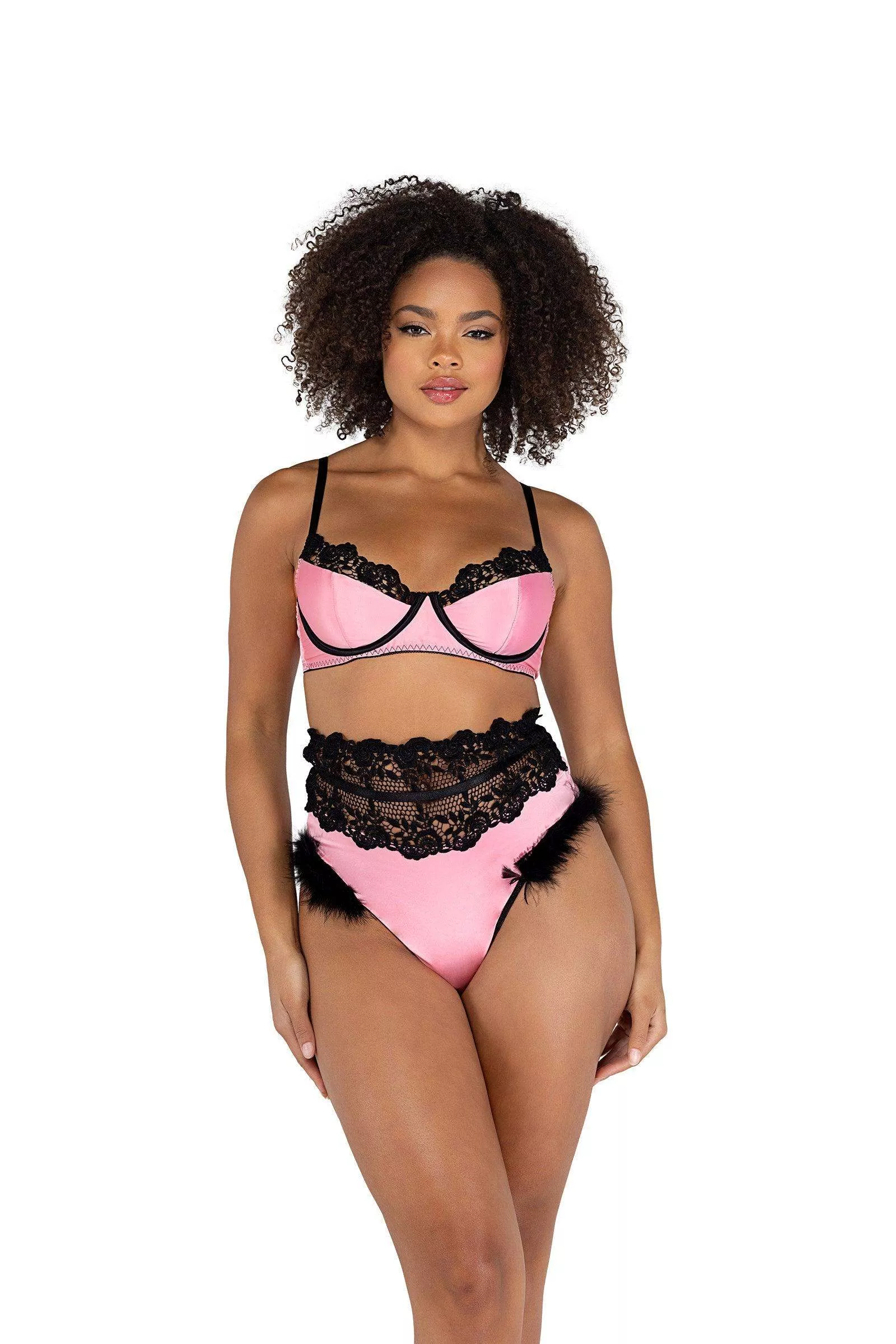 Roma Costume 2PC Embroidery & Satin Bralette Set