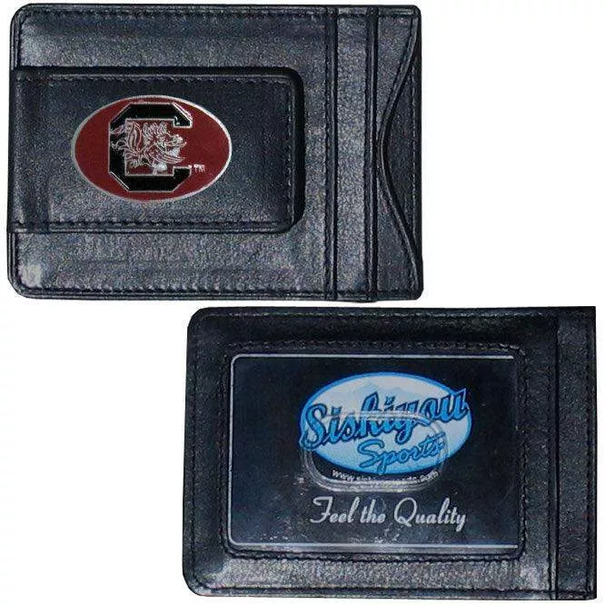 S. Carolina Gamecocks Leather Cash & Cardholder