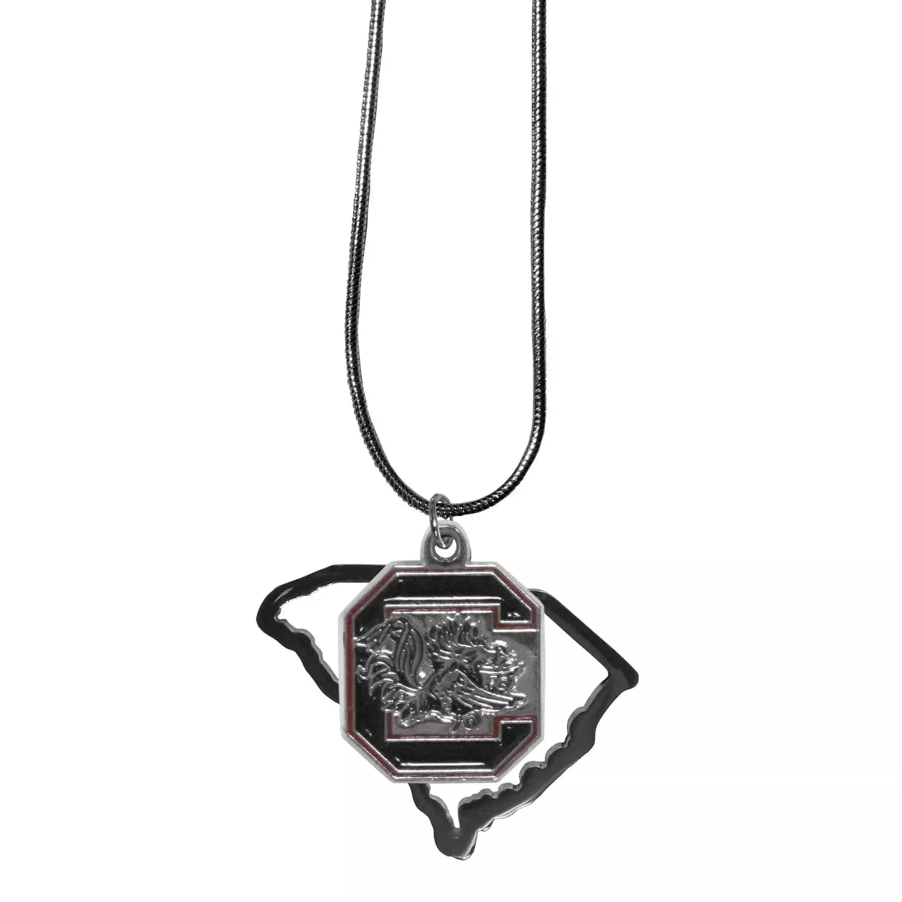 S. Carolina Gamecocks State Charm Necklace