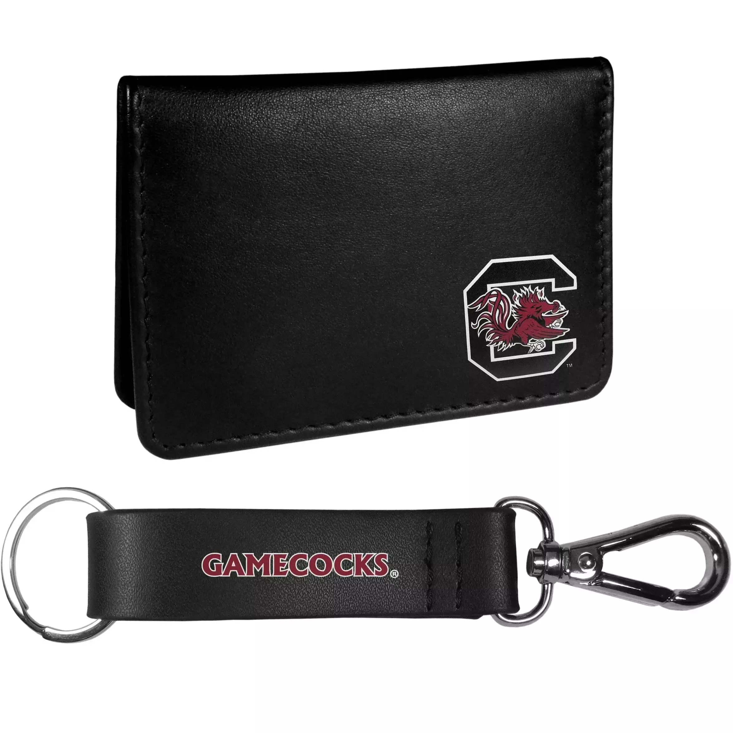 S. Carolina Gamecocks Weekend Bi-fold Wallet & Strap Key Chain