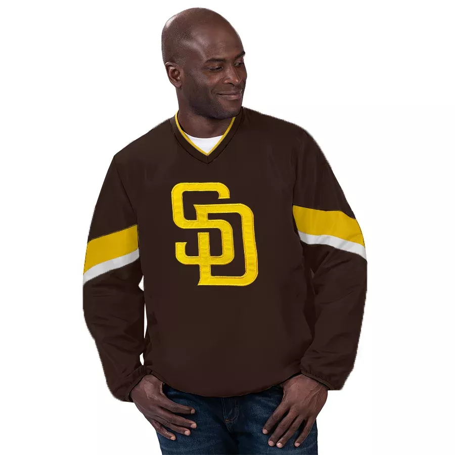 SAN DIEGO PADRES MEN’S YARDLINE PULLOVER JACKET