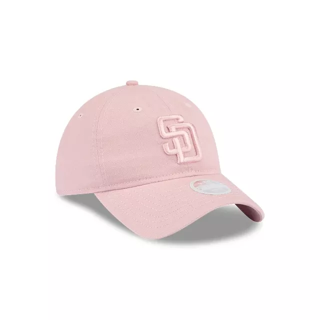 SAN DIEGO PADRES WOMENS EVERGREEN 9TWENTY ADJUSTABLE HAT – PINK