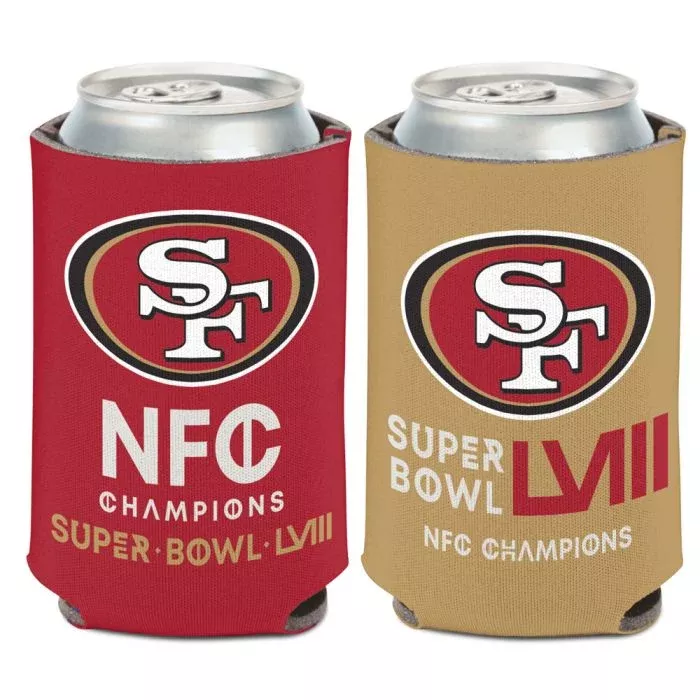 SAN FRANCISCO 49ERS 2023 NFC CHAMPIONS 12 OZ CAN COOLER – CHAMPS