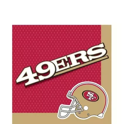 SAN FRANCISCO 49ERS LUNCH NAPKINS – 36 COUNT