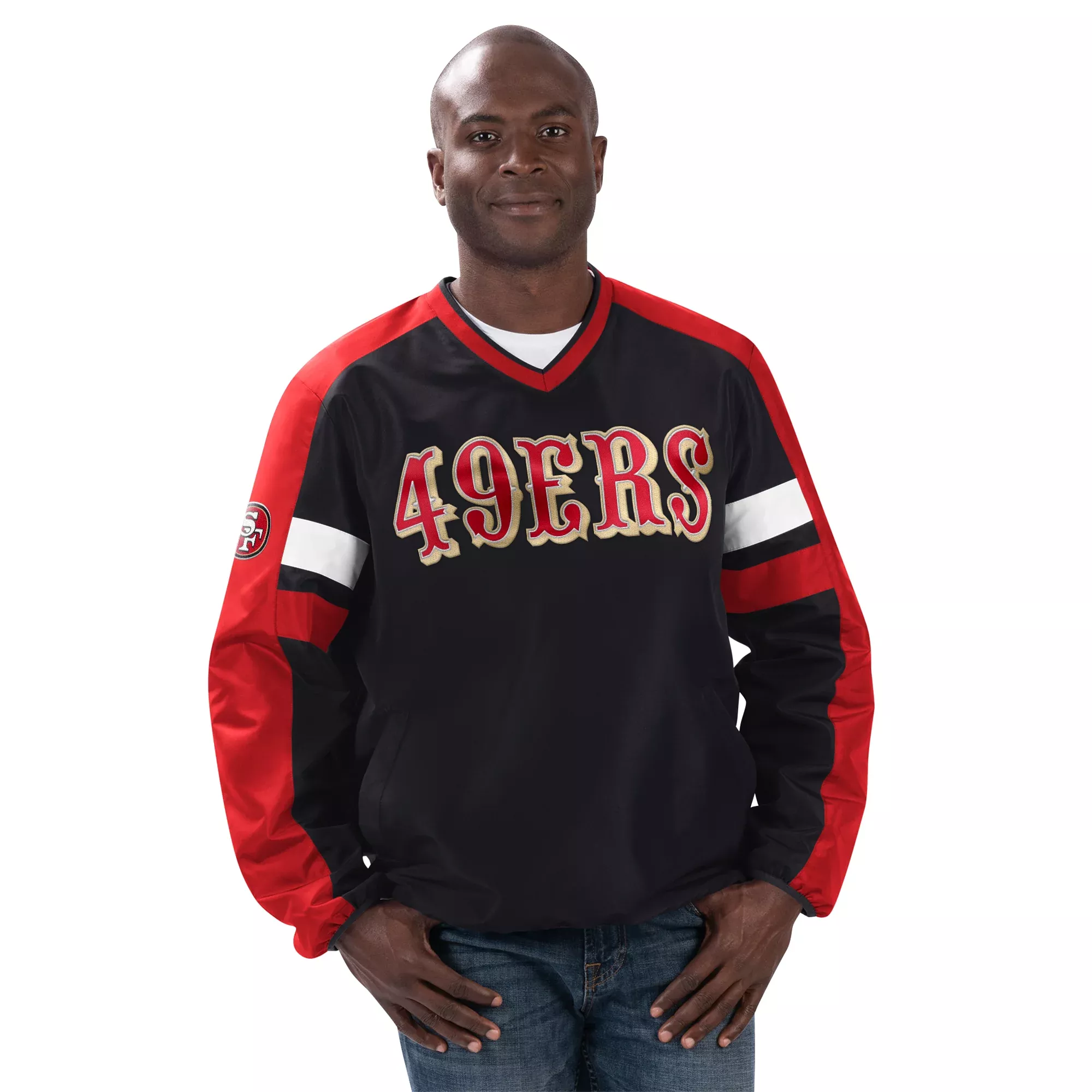 SAN FRANCISCO 49ERS MEN’S DRAFT PICK PULLOVER JACKET