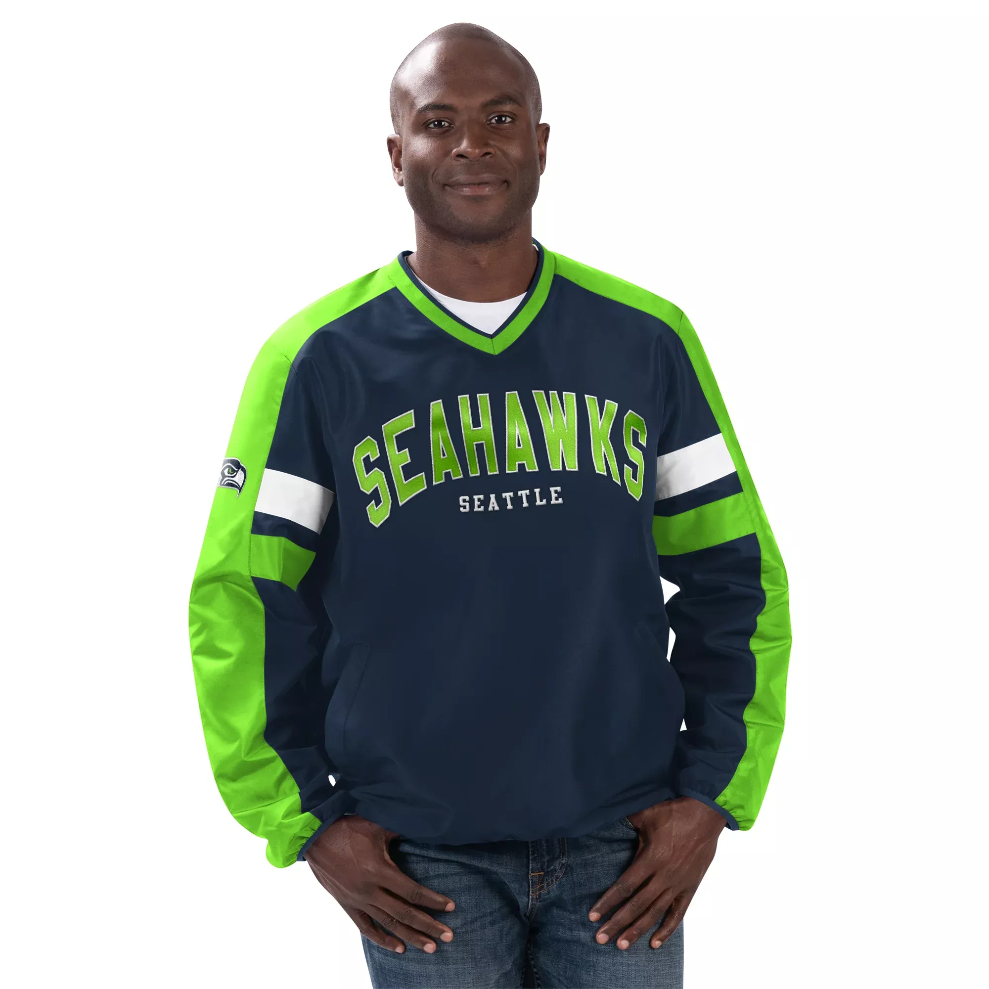SEATTLE SEAHAWKS MEN’S DRAFT PICK PULLOVER JACKET