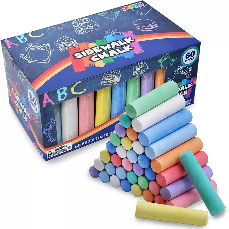 Sidewalk Chalk Set 60 Pcs