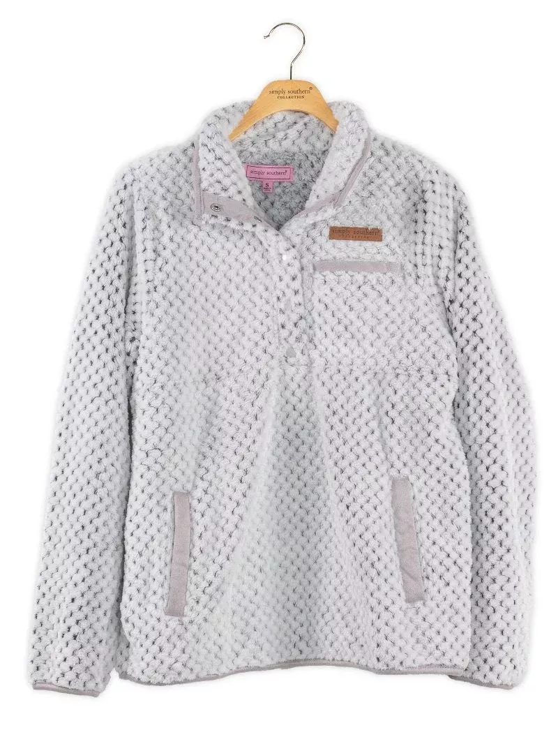 Simply Southern Women's Simply Soft Pullover - Frost