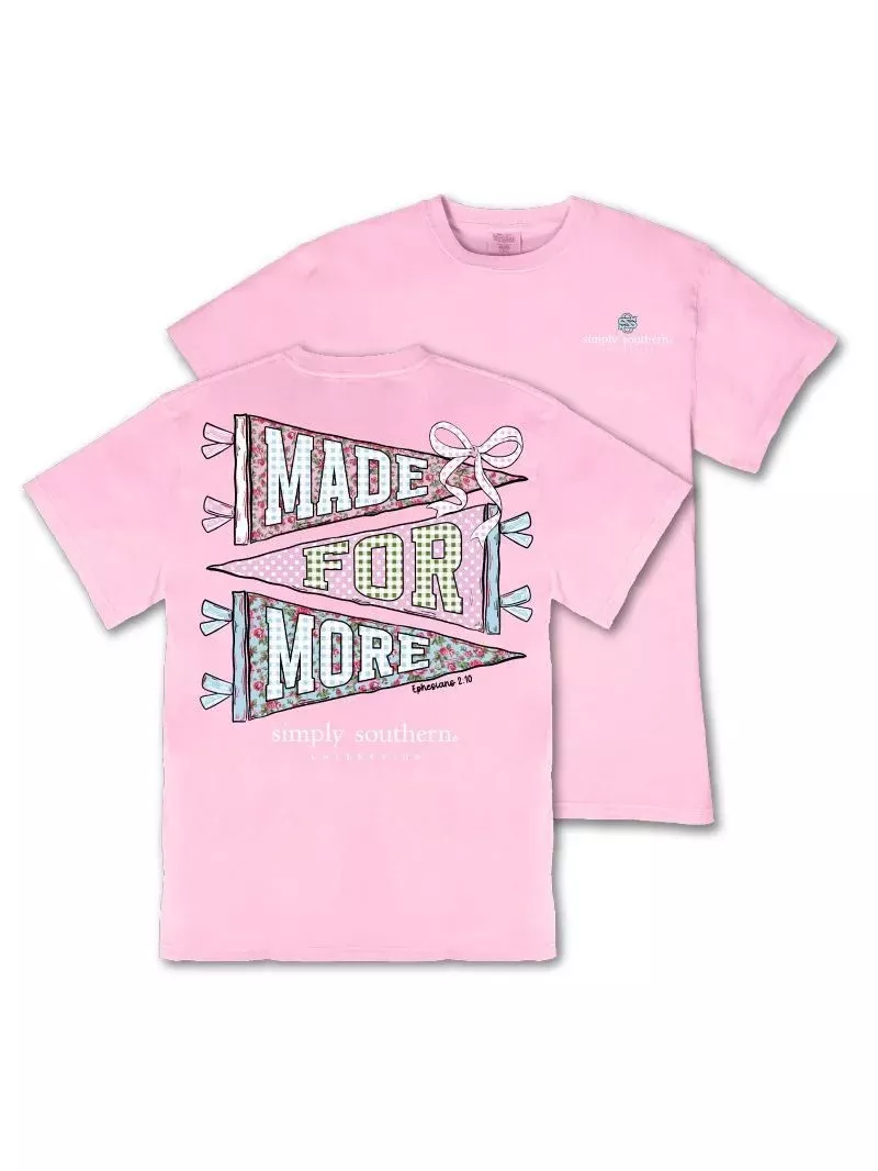 Simply Southern Youth Made For More Tee - Blushberry