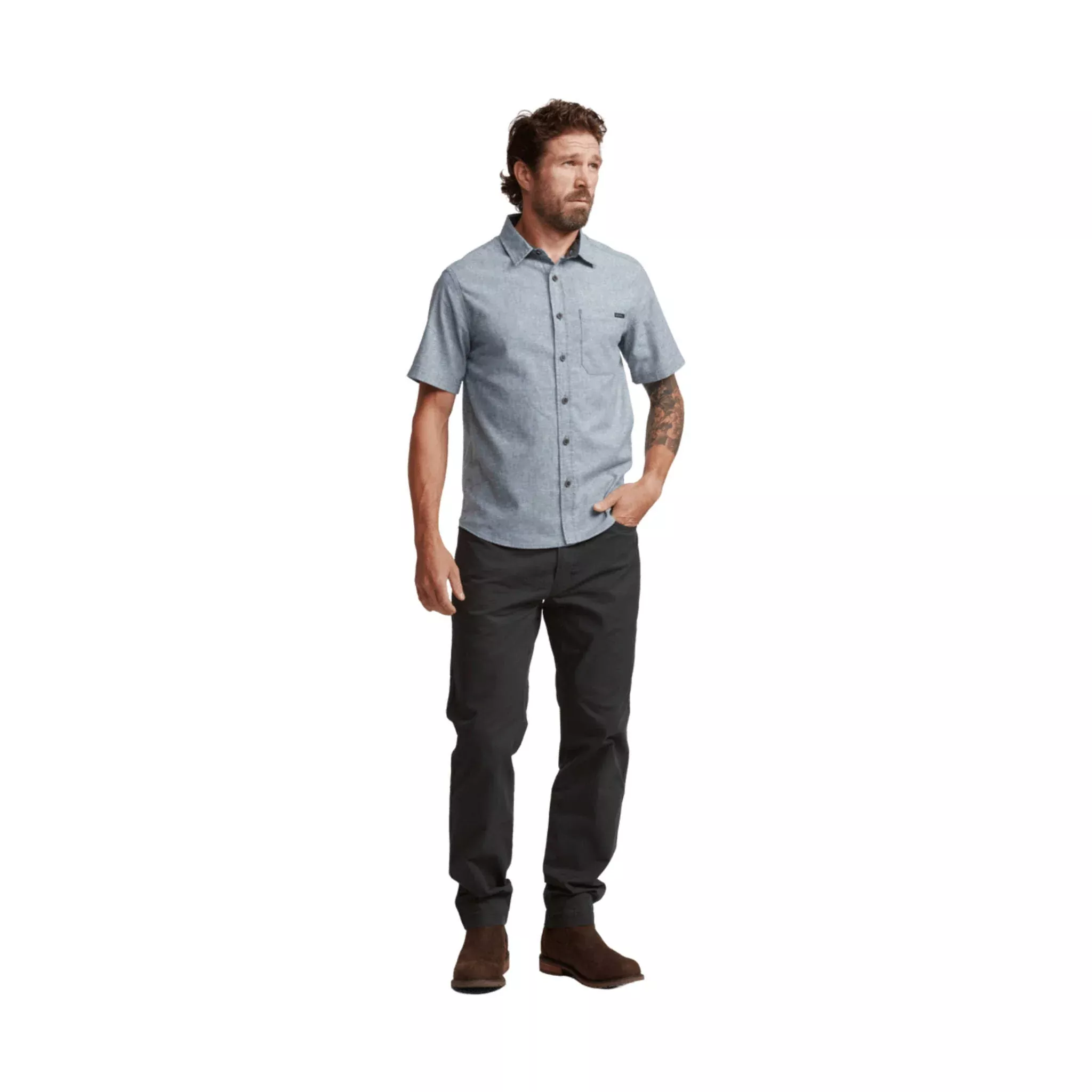 Sitka Men’s Ambary SS Shirt – Pacific Heather