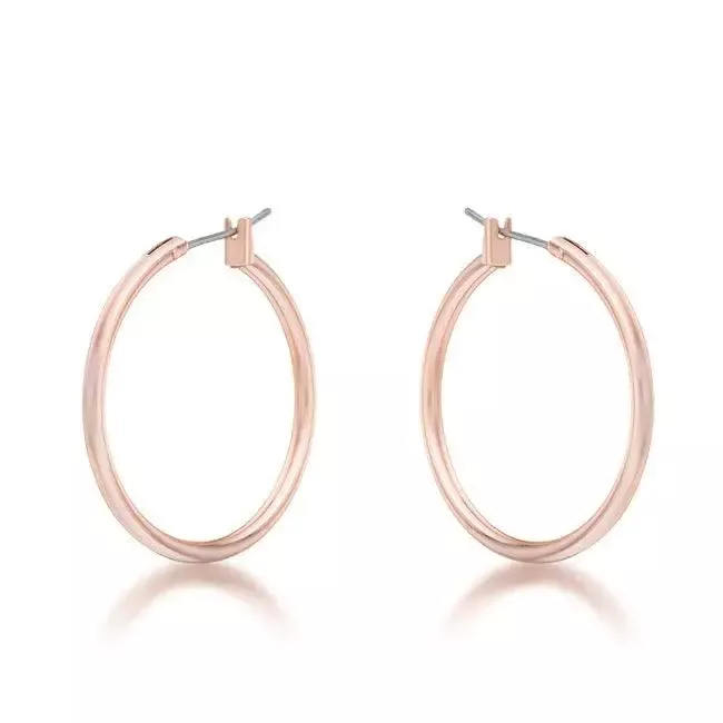Small Rosegold Hoop Earrings