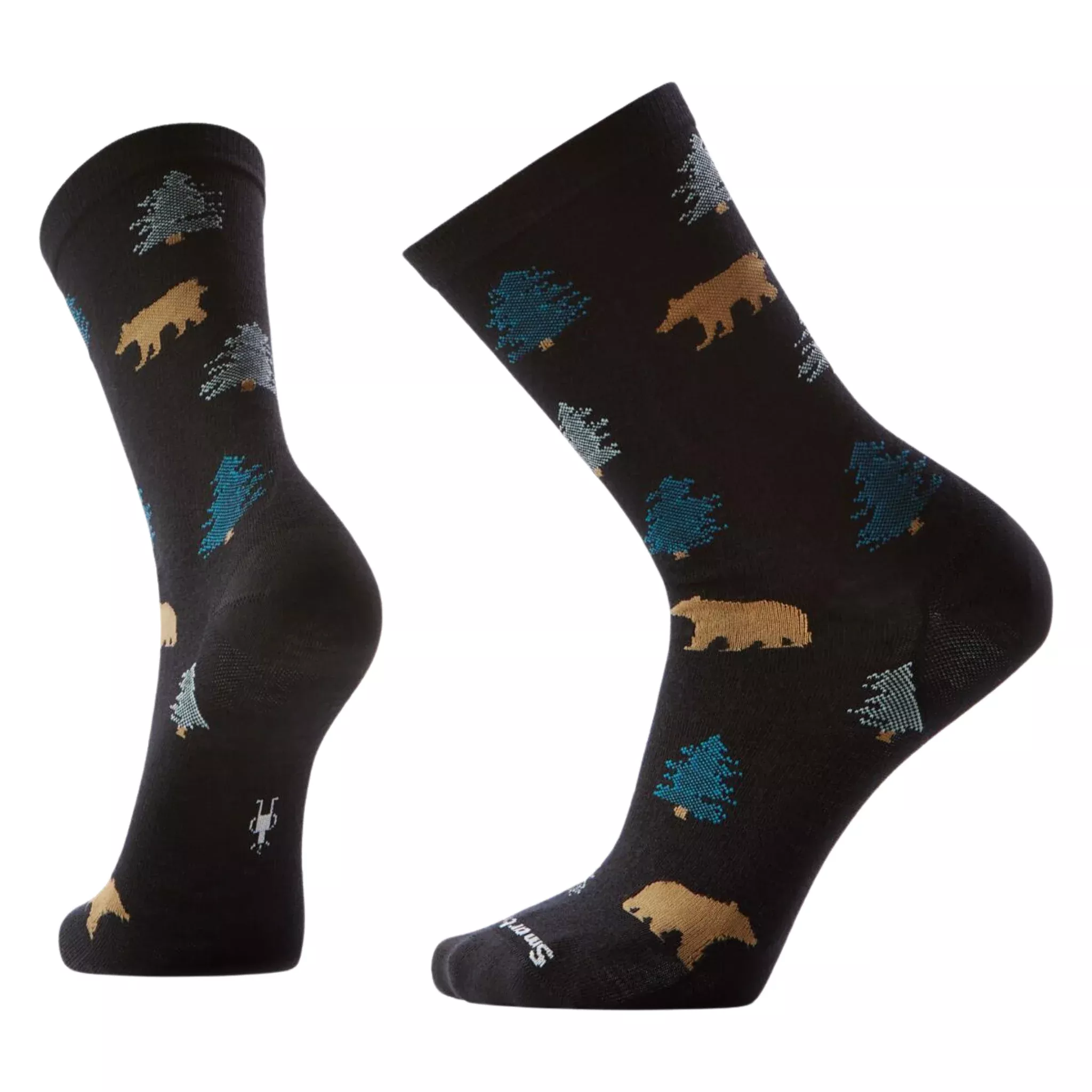 Smartwool Men's Everyday Through the Trees Crew Socks - Black
