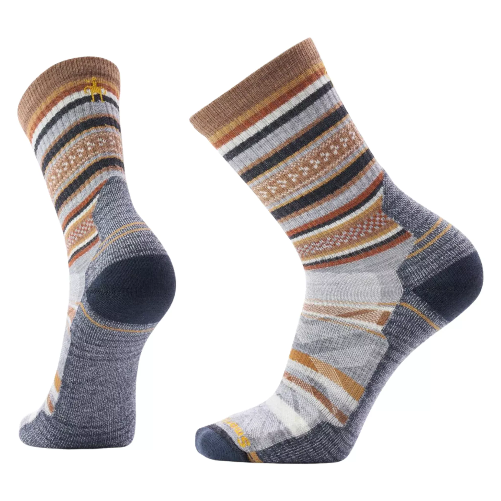 Smartwool Men's Hike Light Cushion Panorama Crew Socks - Light Gray