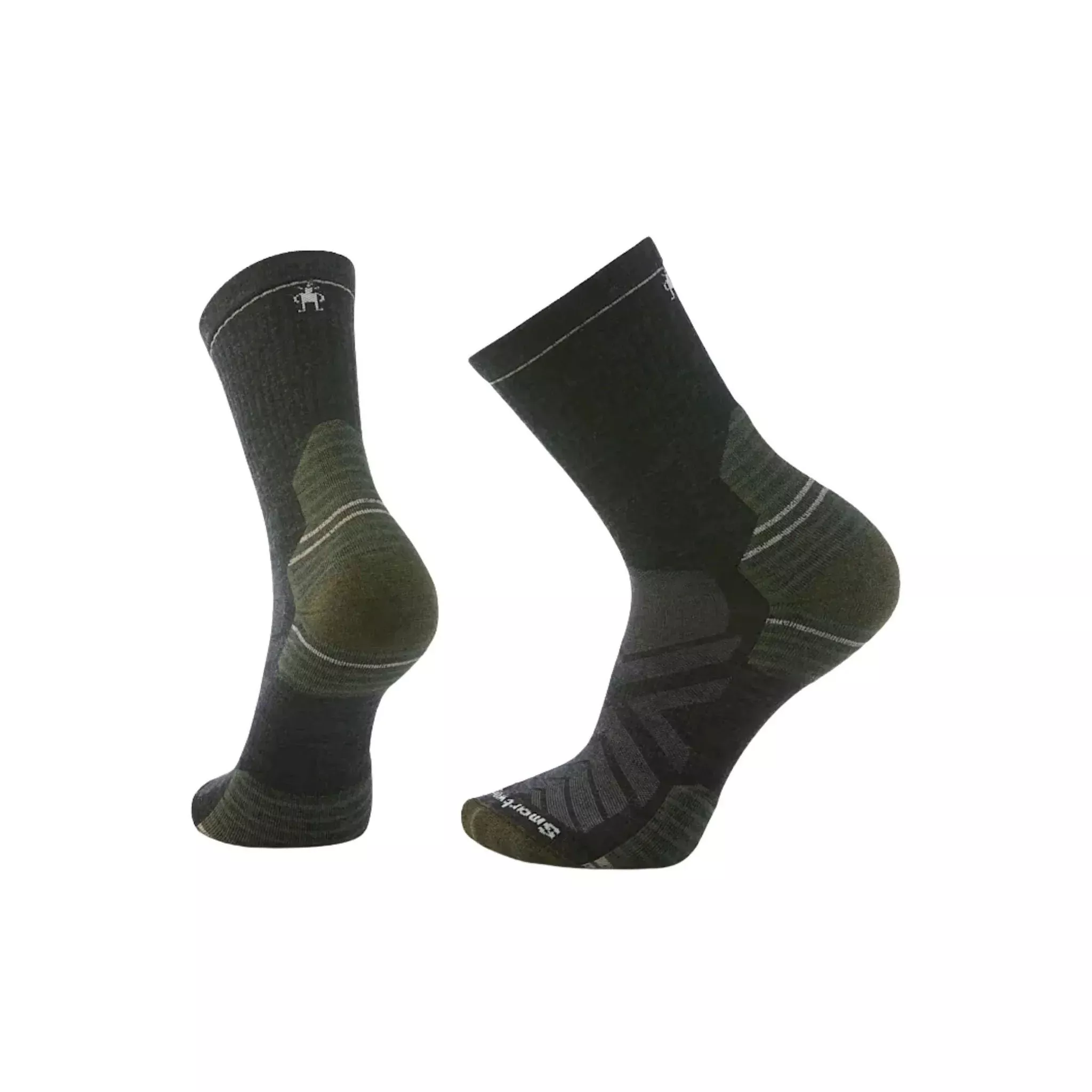 Smartwool Men's Hike Targeted Cushion Mid Crew Socks - Charcoal