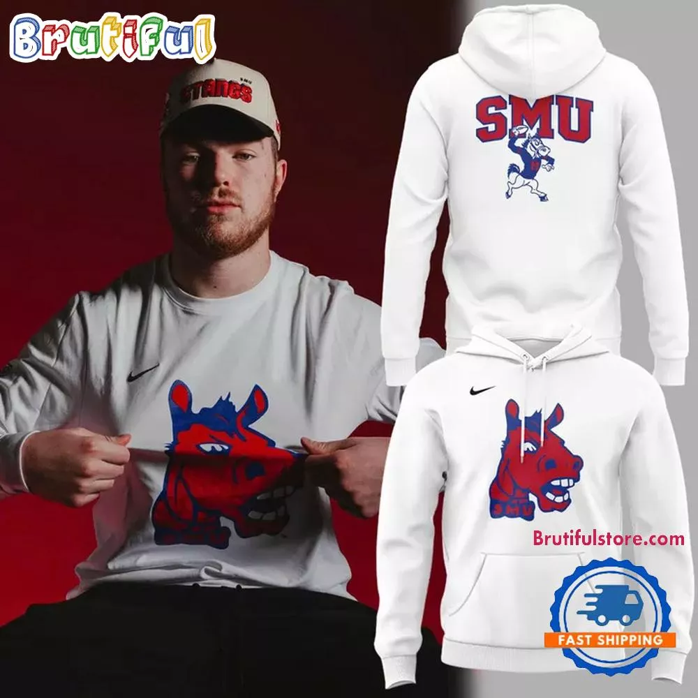 SMU Mustangs Throwback Mascot 2026 Limited Edition Hoodie